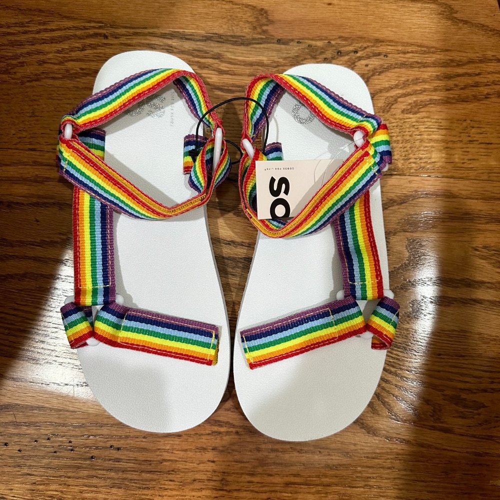 SO FELICITY WOMENS T STRAP SANDALS SIZE 7 - Picture 2 of 3